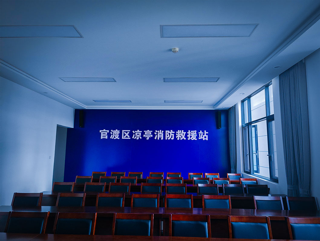 翔驰会议音柱应用于官渡区凉亭消防救援站