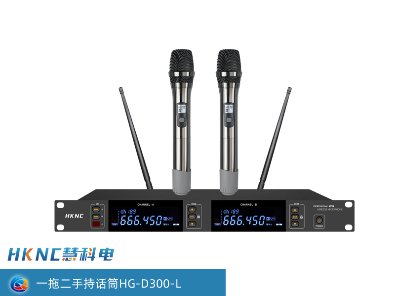 一拖二手持话筒 HG-D300-L