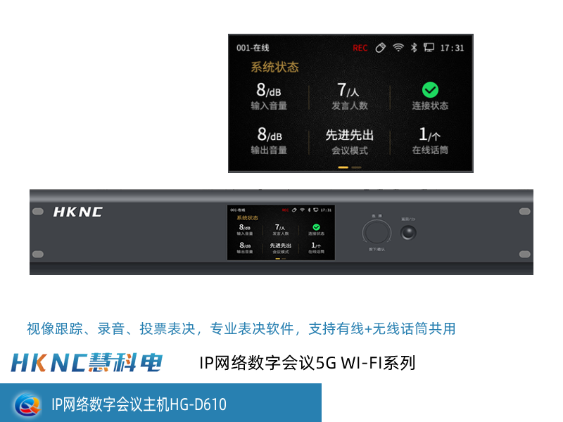 IP网络数字会议主机 HG-D610