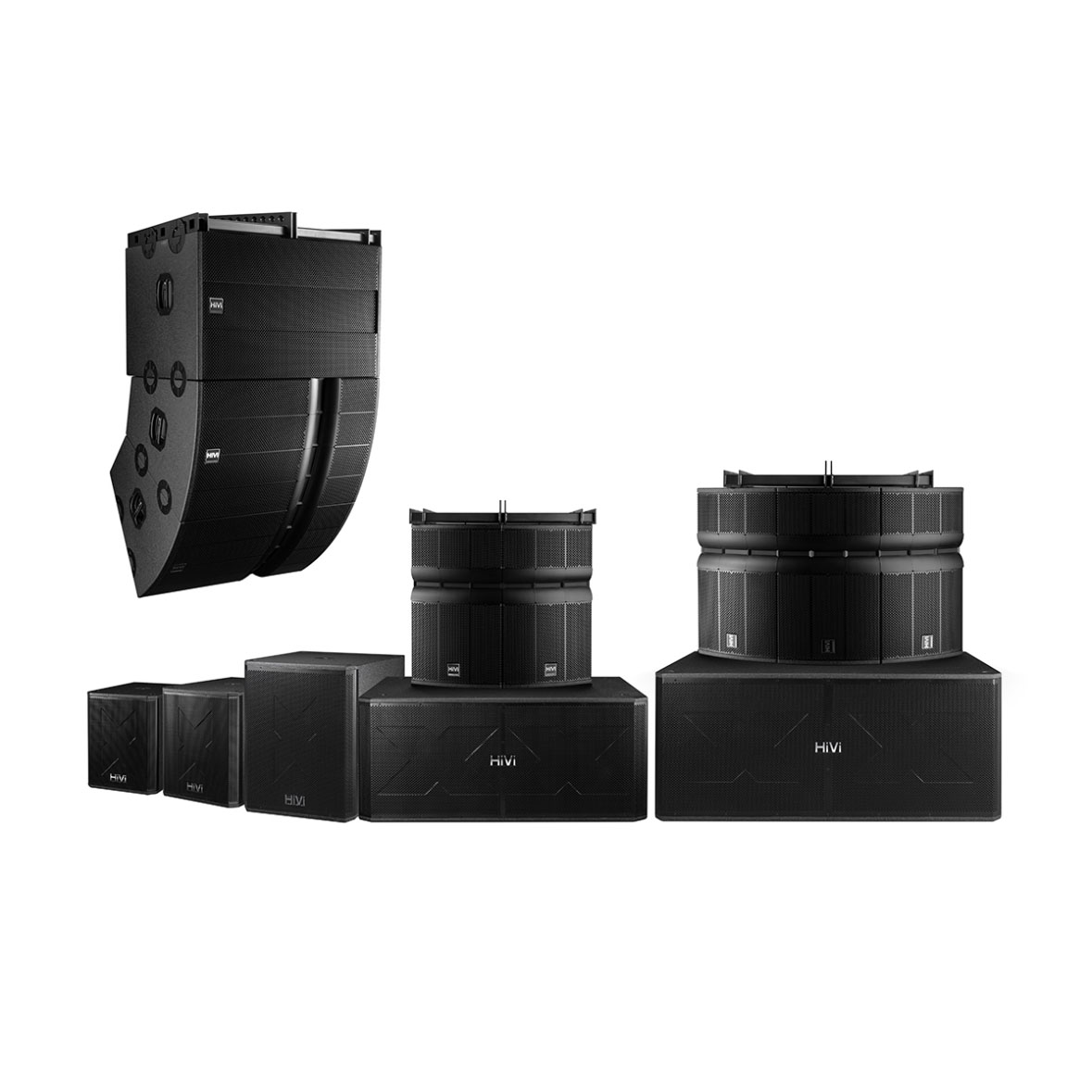 Swan惠威SQ系列三分频同轴中高音恒曲阵列全频扬声器与大功率低音扬声器系统